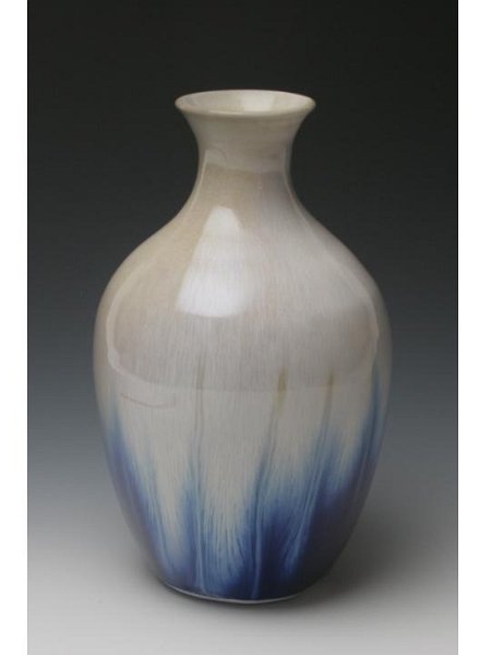 6551 Salt-fired Porcelain Vase Awesome Feathers.JPG
